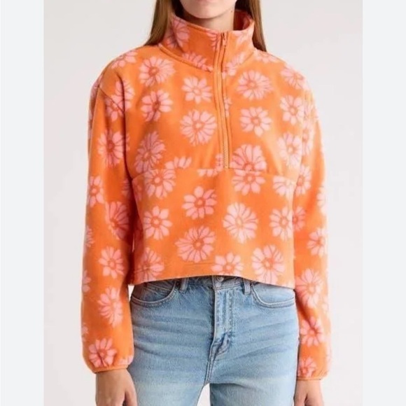 NWT billabong casual fling zip polar fleece jacket - Picture 1 of 6